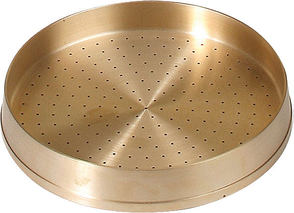 Perforated brass dish for Water Retention Apparatus